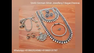 SAAS German Silver Jewellery,T.Nagar,Chennai.  WhatsApp +919962524568/+919865131767