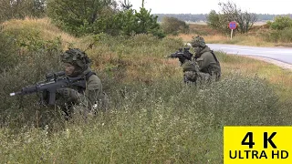 Exercise Brave Lion Firefight between Danish Recce and Lithuanian Infantry Feuerkampf Aufklärer