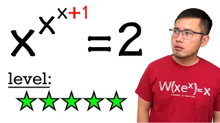 I couldn't solve x^x^x=2, so I solved x^x^(x+1)=2 instead