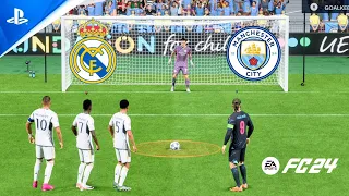 FC 24 | Mbappe Vinicius Bellingham vs Haaland | Real Madrid vs Man City | Penalty Shootout - PS5