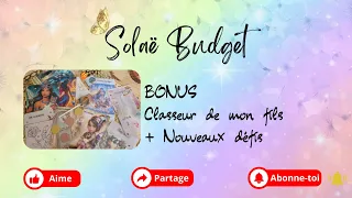 🫅BONUS ! Classeur de mon fils et nouveaux défis !🫅 #économie #enveloppesbudgétaires #budget