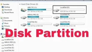 How to create a new drive in windows 7 | How to Make Partition on windows 7