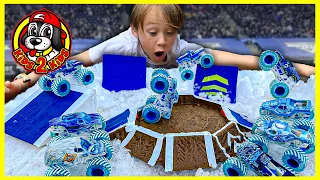 SUPER Monster Truck Toys SNOW COMPILATION 🌨 Obstacle Course, Racing & DIY Arena Freestyle Challenge