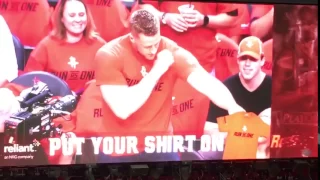 J J  Watt, girlfriend Kealia Ohai draw attention at Rockets game