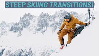 How To Transition On A Steep Slope Whilst Skiing // DAVE SEARLE