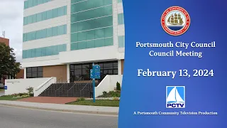 Portsmouth City Council Meeting February 13, 2024 Portsmouth Virginia