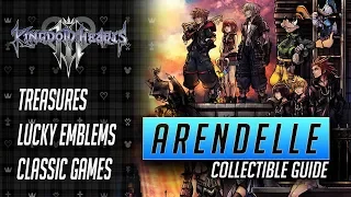 Kingdom Hearts 3 - Arendelle Collectible Guide - All Treasures, Lucky Emblems and Classic Games