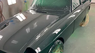 1967 mgb gt British racing green paintjob