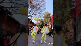 Iron head PUBG dance in real life....