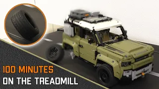 Land Rover Defender VS TREADMILL traveled 35 km at a speed of 23 km/h. What happened to him? 42110