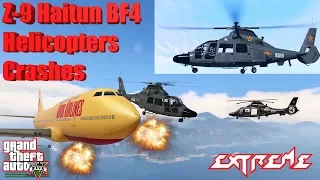 GTA V: New Updated Harbin Z-9 Haitun BF4 Helicopter Best Extreme Longer Crash Compilation