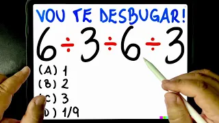 🔥 6÷3÷6÷3 😱 IMPOSSÍVEL NÃO ERRAR essa CONTA DE DIVISÃO BUGANTE! Você consegue resolver?