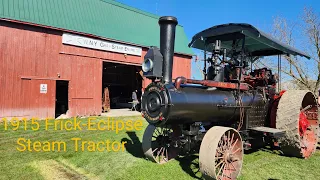 1915 Frick-Eclipse steam traction engine in action!