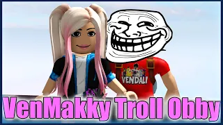 ON NÁS VYTROLLIL!😤😅 Roblox VenMakky Troll Obby w/@VendaliRoblox