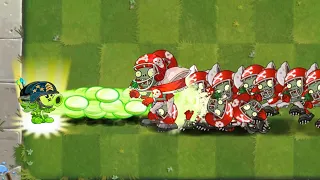 PvZ 2 Mod - All Plants PEA Max Level Vs 100 All-Star Zombie - Who will win?