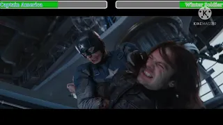 Captain America vs Winter Soldier with Healthbars / Final Fight