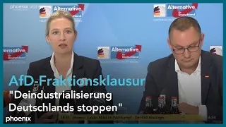 Pressekonferenz der AfD-Bundestagsfraktion, u.a. mit Alice Weidel am 01.09.23