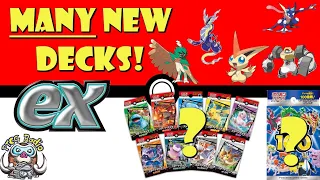 MANY New Pokémon ex Decks & Omakase Decks Revealed! You Should be Excited! (Pokémon TCG News)