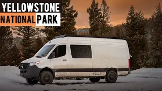 Exploring Yellowstone National Park in the winter | Vanlife
