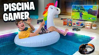 CONSTRUÍ UMA PISCINA GAMER NA MINHA CASA!