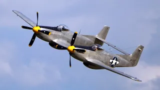 XP-82 (F-82) Twin P-51 Mustang Takes Flight at Oshkosh Airshow 2019! (NOT P-38 LIGHTNING)