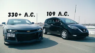 NOTE e-POWER VS Chevrolet Camaro