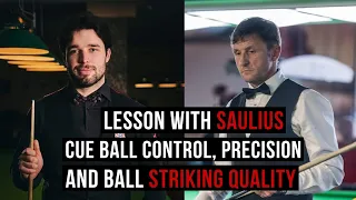 Snooker lesson - Cue ball control, precision, ball striking quality