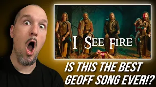 Geoff Castellucci - I SEE FIRE | The Hobbit (Low Bass Singer Cover) | FIRST EVER REACTION!!