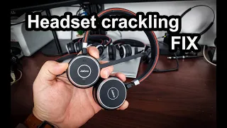 Jabra crackling noise - HOW to fix  | works on any headset