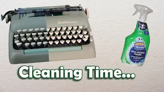 Cleaning a typewriter with SCRUBBING BUBBLES??!?
