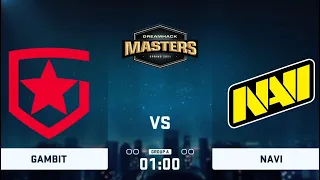 Группа А. NAVI vs GAMBIT.  DreamHack Masters Spring 2021 by @SL4M & @DEF