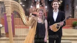 Domenico Scarlatti - Sonata K88 performed by the Dutch Mandolin & Harp DUO CORELLI .