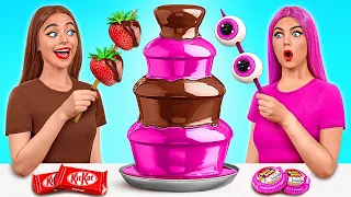 Desafío De Fuente De Chocolate | Situaciones Divertidas de Comida por Mega DO Challenge