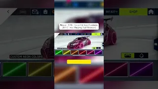 [Asphalt 9 China (A9C)] Nissan 370z Nismo Neon Edition Customizations | Raging Bull Season | #Shorts