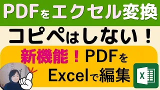 初心者でも知っておきたいPDFファイルをエクセルに変換し編集できる方法