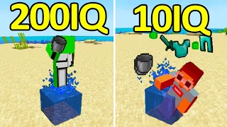 200IQ vs 10IQ Minecraft Plays #14