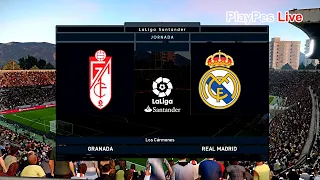 PES 2020 - Granada vs Real Madrid - Full Match & Hazard Free Kick Goals - Gameplay PC