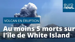 Nouvelle-Zélande : 5 touristes meurent sur un volcan qui est entré en éruption
