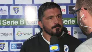 L'allenatore del Pisa, Gennaro Gattuso dopo Frosinone-Pisa