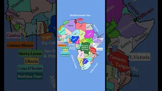 Map of African Countries #uppsc #maps #africa #africamap #upsc #ssc #geography #cognitoias #viral