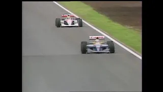 Disputa entre Senna e Mansell no GP da Espanha de 1991