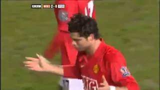 Cristiano Ronaldo Best Freekick v Portsmouth at home in  2008