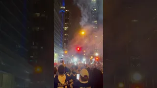 Maple Leafs Square Firework 💙🔥💙