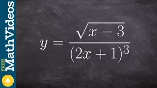 Take the natural log of both sides to implicitly derive the equation