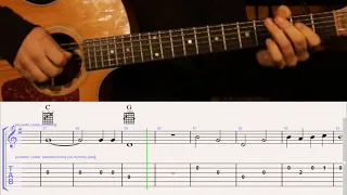 How to Play I'll Fly Away on Guitar with TAB