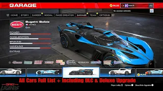 Grid Legends - All Cars Full List - Including All DLC & Deluxe Upgrade [4KPS5]