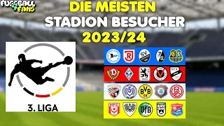 3. Liga: Wer hat die meisten Stadion Besucher 2023/24?