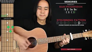 Memories Guitar Cover Maroon 5 🎸|Tabs + Chords|