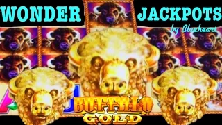 BUFFALO GOLD slot machine PROGRESSIVE JACKPOT and HUGE BONUS WIN! (WONDER 4 JACKPOTS)