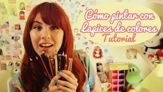 【Cómo pintar con lápices de colores】TUTORIAL ❤ By Piyoasdf